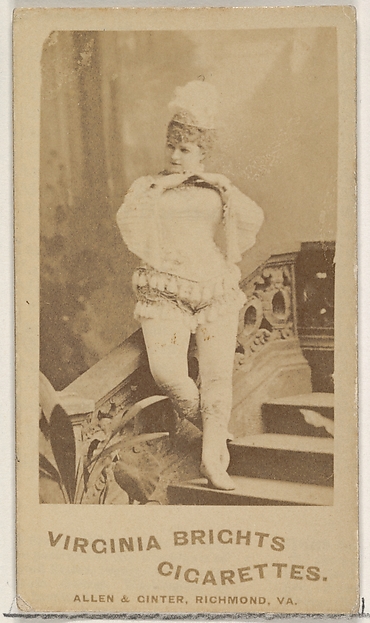 Allen & Ginter, From the Actors and Actresses series (N45, Type 5) for Virginia Brights Cigarettes