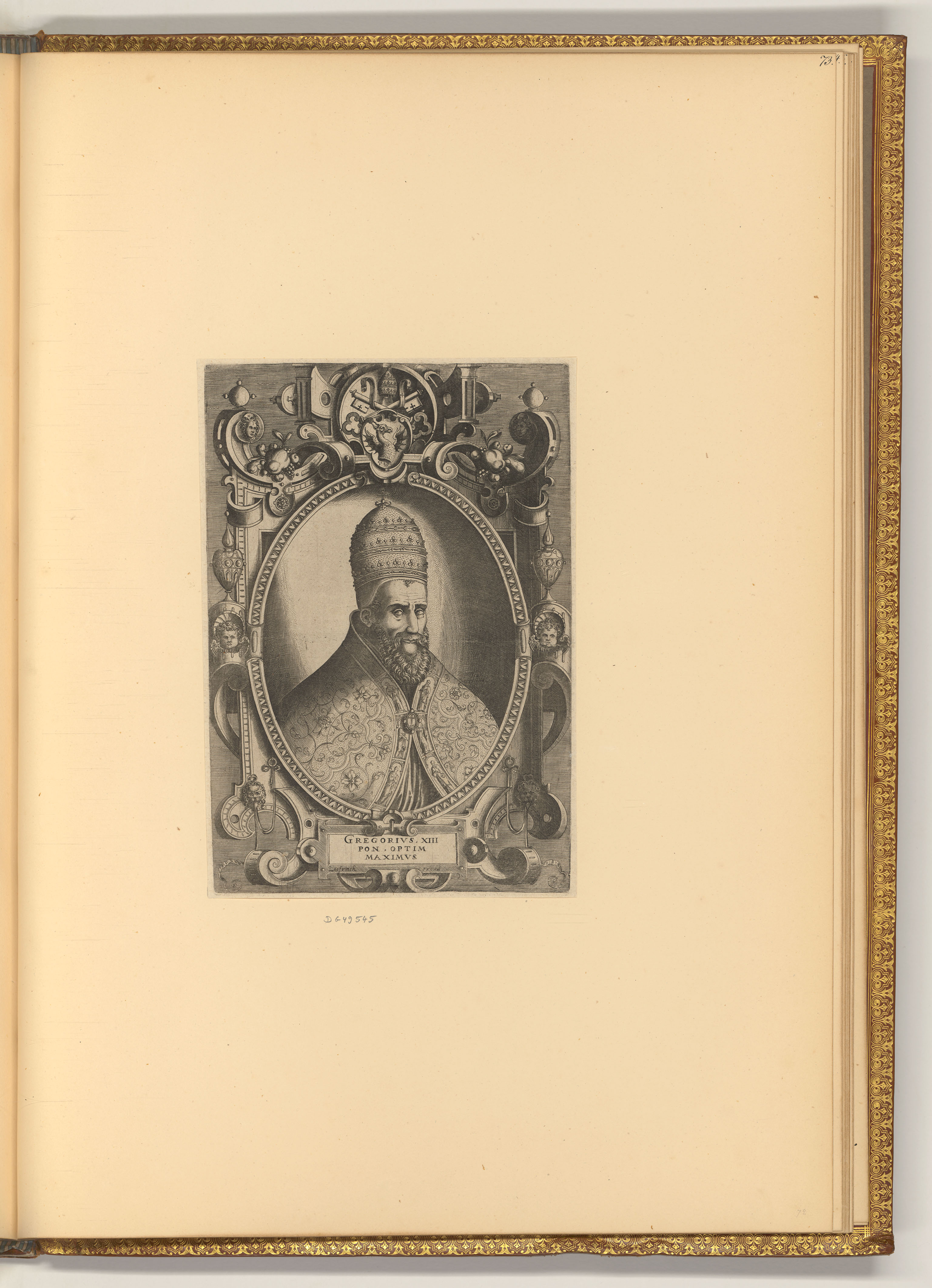 unbestimmt, Bildnis Papst Gregor XIII