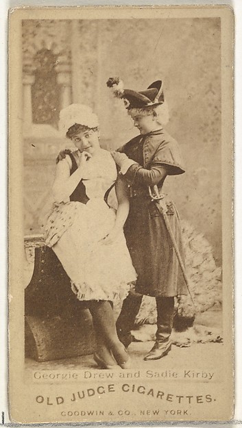 Goodwin & Company, Georgie Drew and Sadie Kirby, from the Actors and Actresses series (N171) for Old Judge Cigarettes