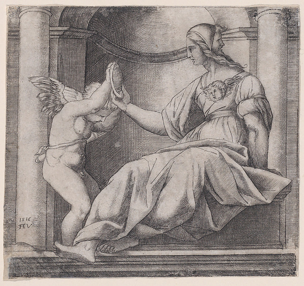 Agostino Veneziano (Agostino dei Musi), Prudence