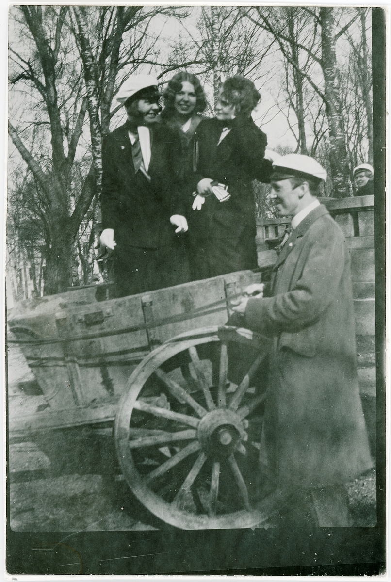 Okänd,, Sista april, Slottsbacken, Uppsala 1931