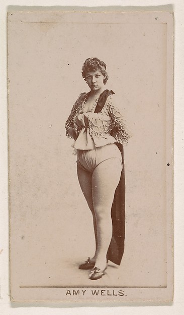 Kinney Brothers Tobacco Company, Amy Wells, from the Actresses series (N245) issued by Kinney Brothers to promote Sweet Caporal Cigarettes