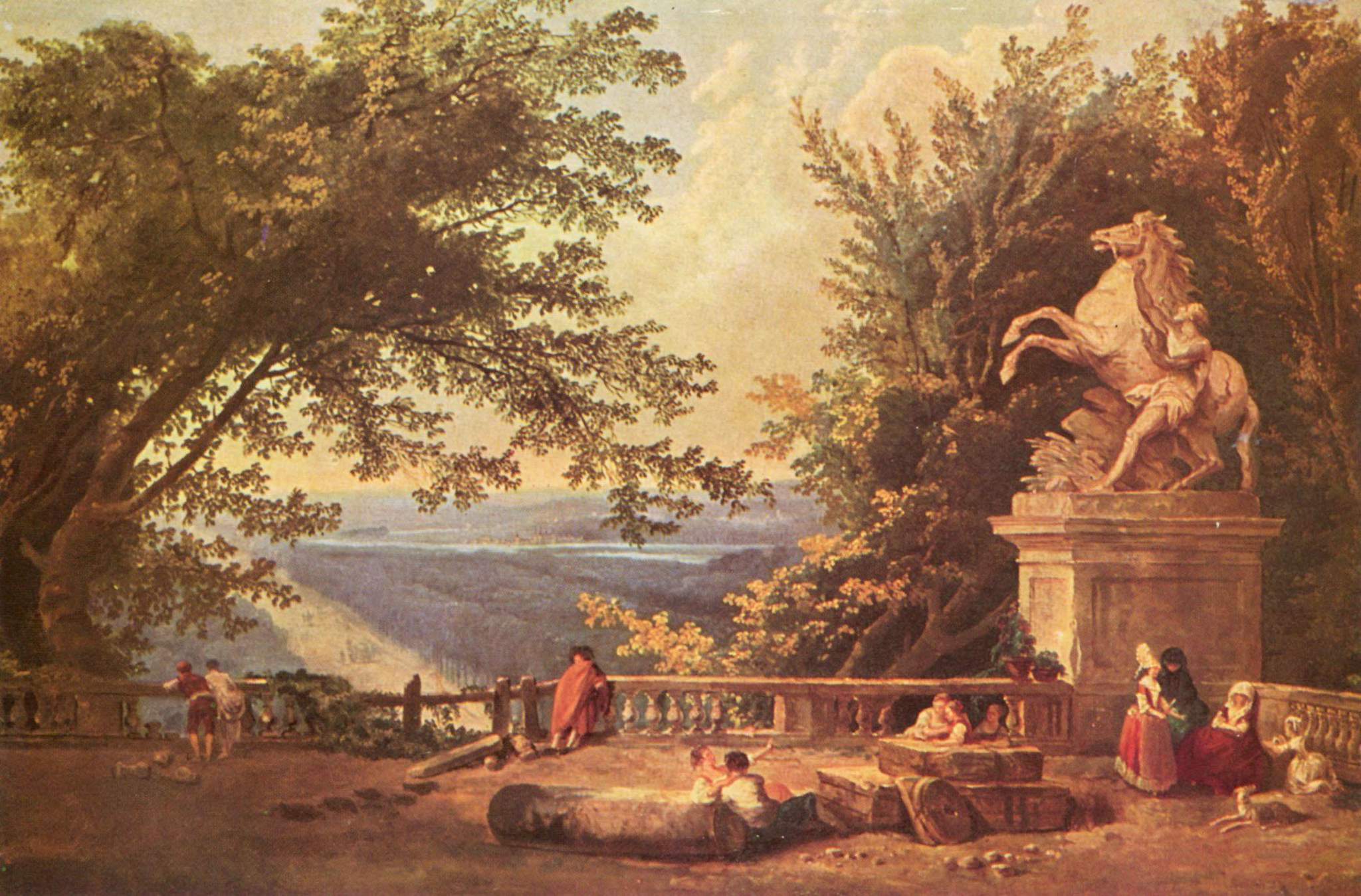 Hubert Robert, The Terrace of Marly