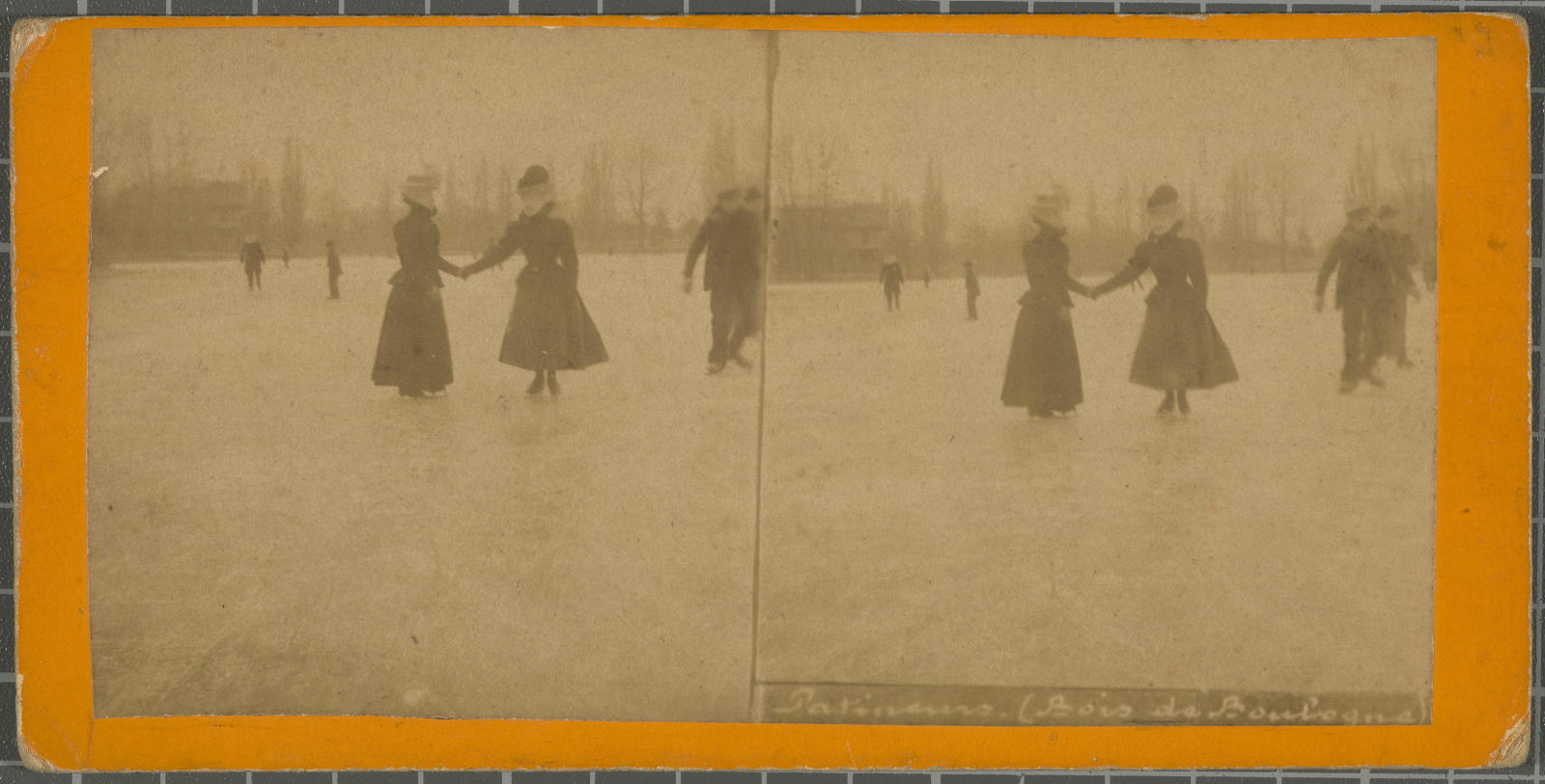 Desconegut, Patineurs.Bois de Boulogne