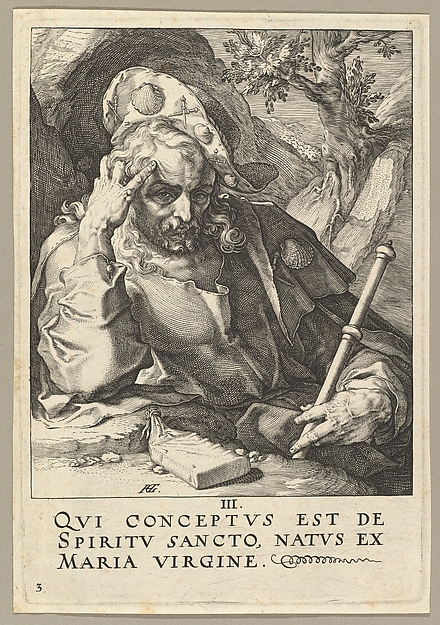 Hendrick Goltzius, St. James the Great, from "Christ, the Apostles and St. Paul with the Creed"