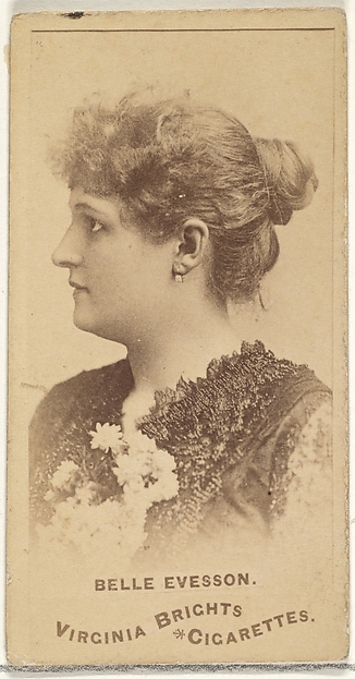 Allen & Ginter, Belle Evesson, from the Actors and Actresses series (N45, Type 1) for Virginia Brights Cigarettes
