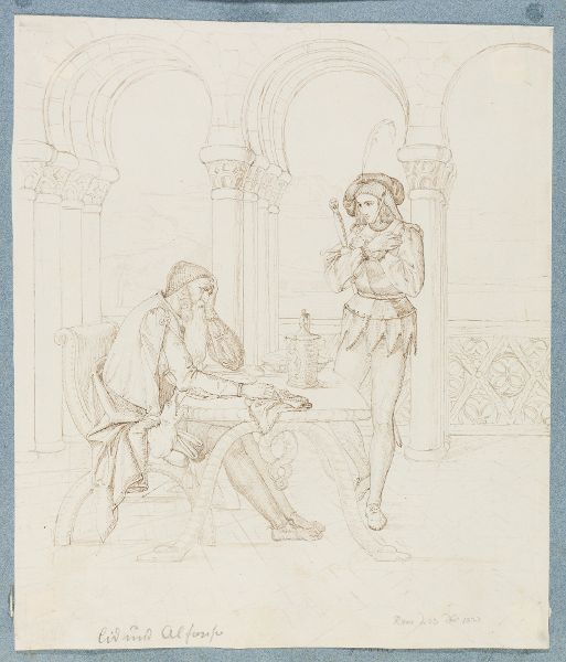 Unknown artist, Der Cid vor seinem Vater (Herder, Der Cid, Kap.4)