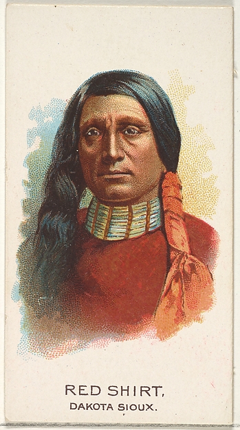 Allen & Ginter, Red Shirt, Dakota Sioux, from the American Indian Chiefs series (N2) for Allen & Ginter Cigarettes Brands