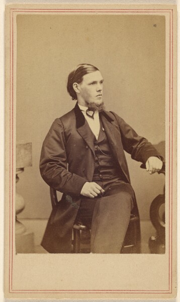 George Kendall Warren, [Unidentified man with goatee, seated, in 3/4 profile]