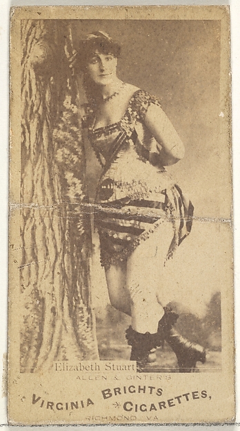 Allen & Ginter, Elizabeth Stuart, from the Actors and Actresses series (N45, Type 1) for Virginia Brights Cigarettes