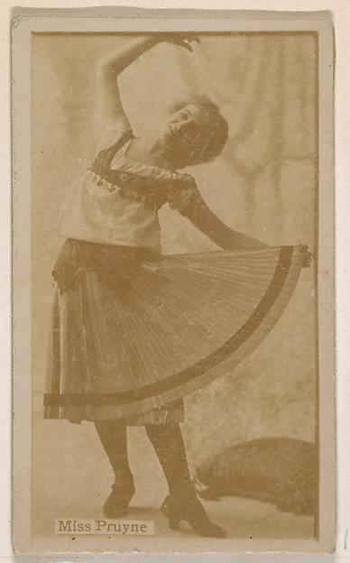 Kinney Brothers Tobacco Company, Bertie Pruyne, from the Actresses series (N245) issued by Kinney Brothers to promote Sweet Caporal Cigarettes