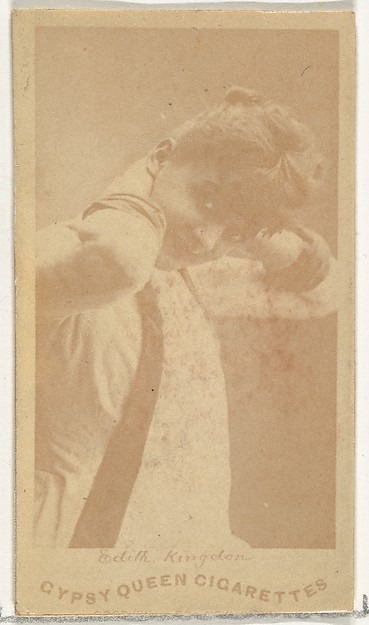 Goodwin & Company, Edith Kingdon, from the Actors and Actresses series (N171) for Gypsy Queen Cigarettes