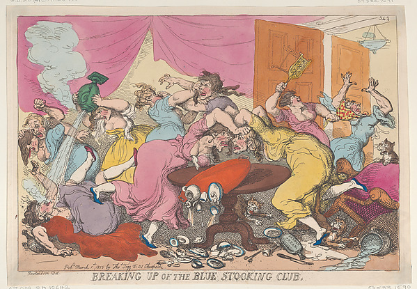 Thomas Rowlandson, Breaking Up of the Blue Stocking Club