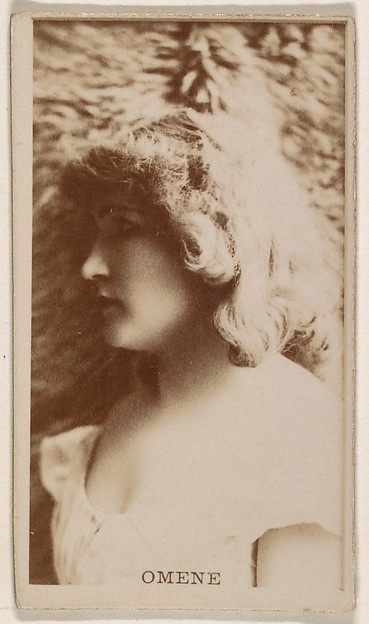 Kinney Brothers Tobacco Company, Omene, from the Actresses series (N245) issued by Kinney Brothers to promote Sweet Caporal Cigarettes