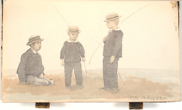 P.C. Skovgaard, Tre drenge med stråhatte
