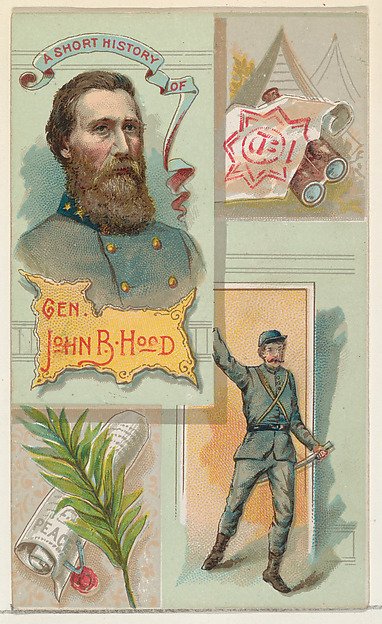 W. Duke, Sons & Co., A Short History: General John Bell Hood, from the Histories of Generals series (N114) issued by W. Duke, Sons & Co. to promote Honest Long Cut Smoking and Chewing Tobacco