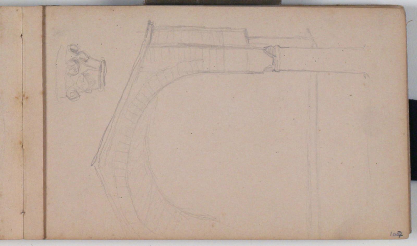 Niels Larsen Stevns, Arkitektonisk fragment og kapitæl