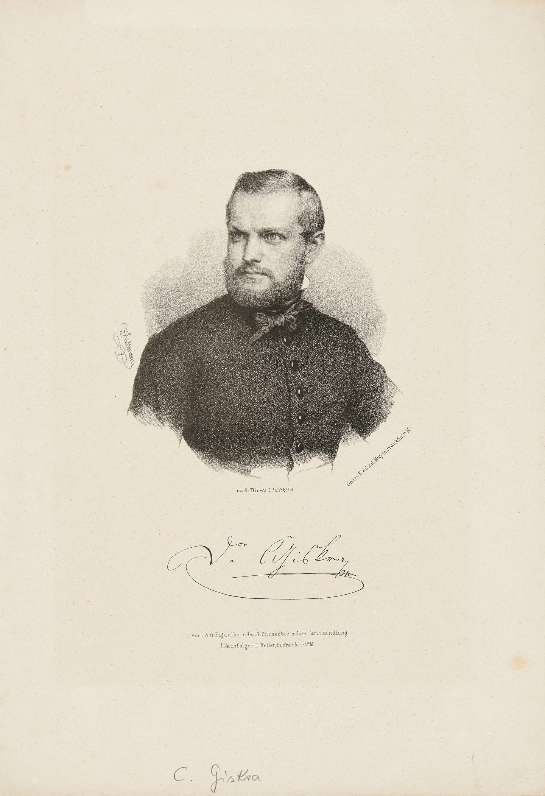 Fritz Hickmann, Bildnis Carl Giskra