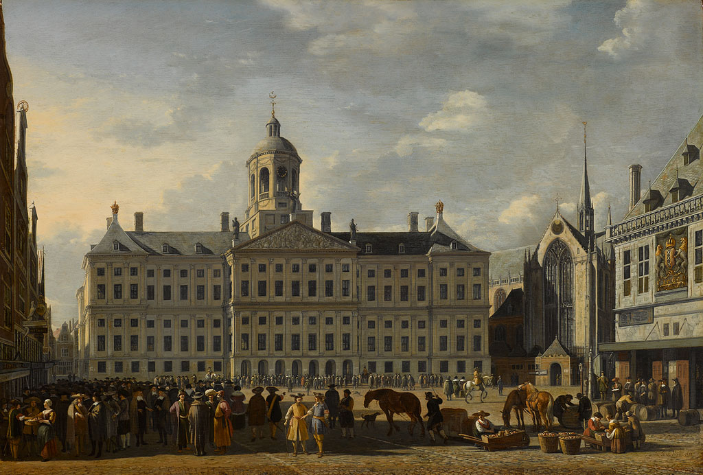 Gerrit Adriaenszoon Berckheyde, The Town Hall on the Dam in Amsterdam