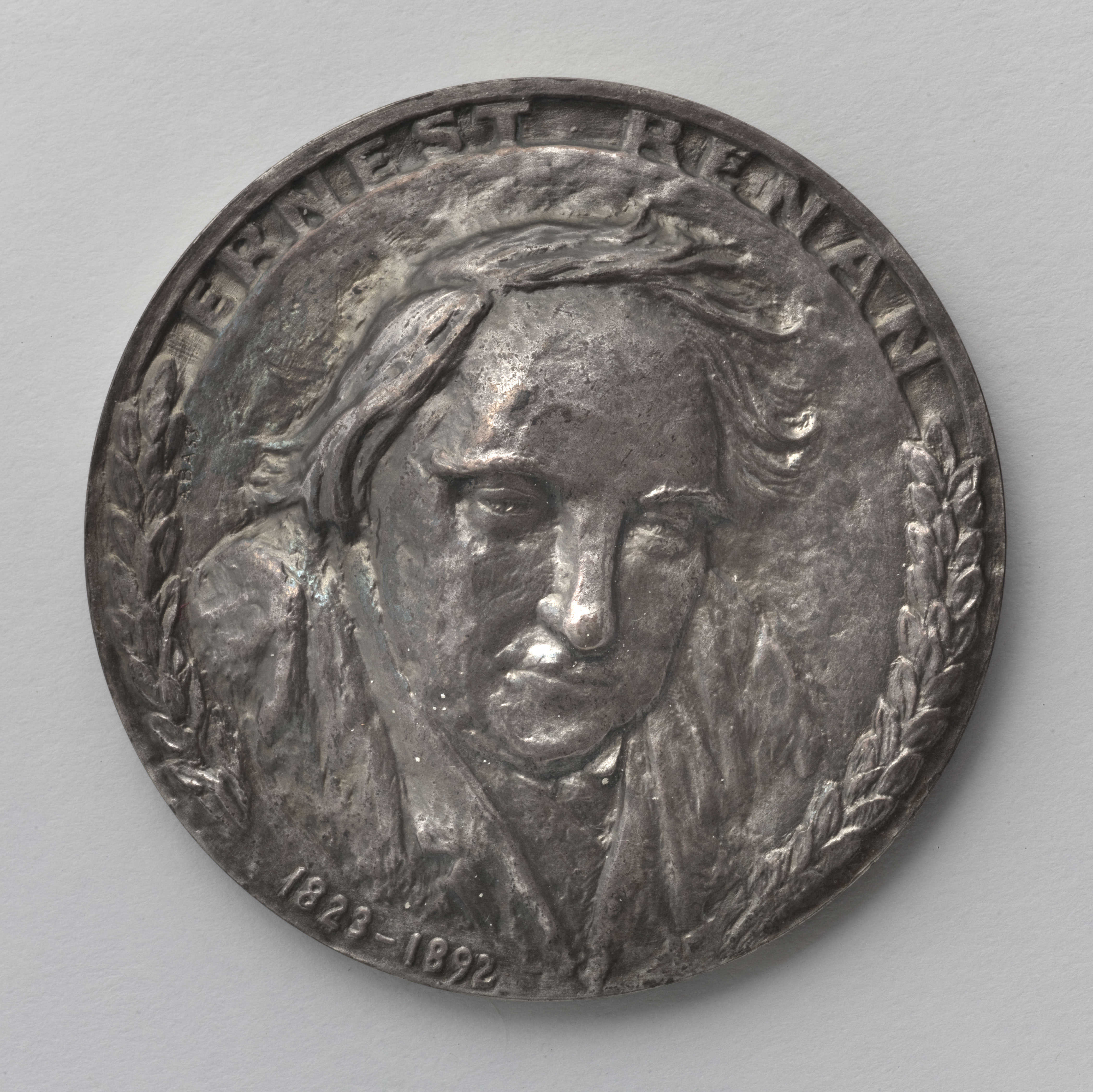 Anonyme, Médaille commémorative à l'effigie d'Ernest Renan