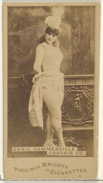 Allen & Ginter, Annie Summerville, Corsair Co., from the Actors and Actresses series (N45, Type 1) for Virginia Brights Cigarettes