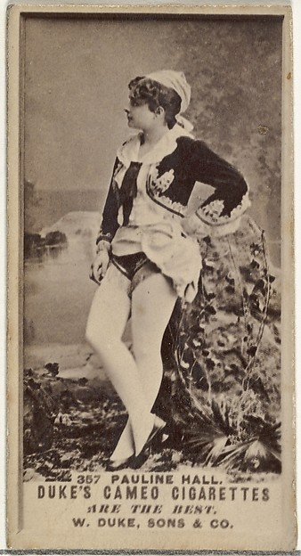 W. Duke, Sons & Co., Card Number 357, Pauline Hall, from the Actors and Actresses series (N145-5) issued by Duke Sons & Co. to promote Cameo Cigarettes