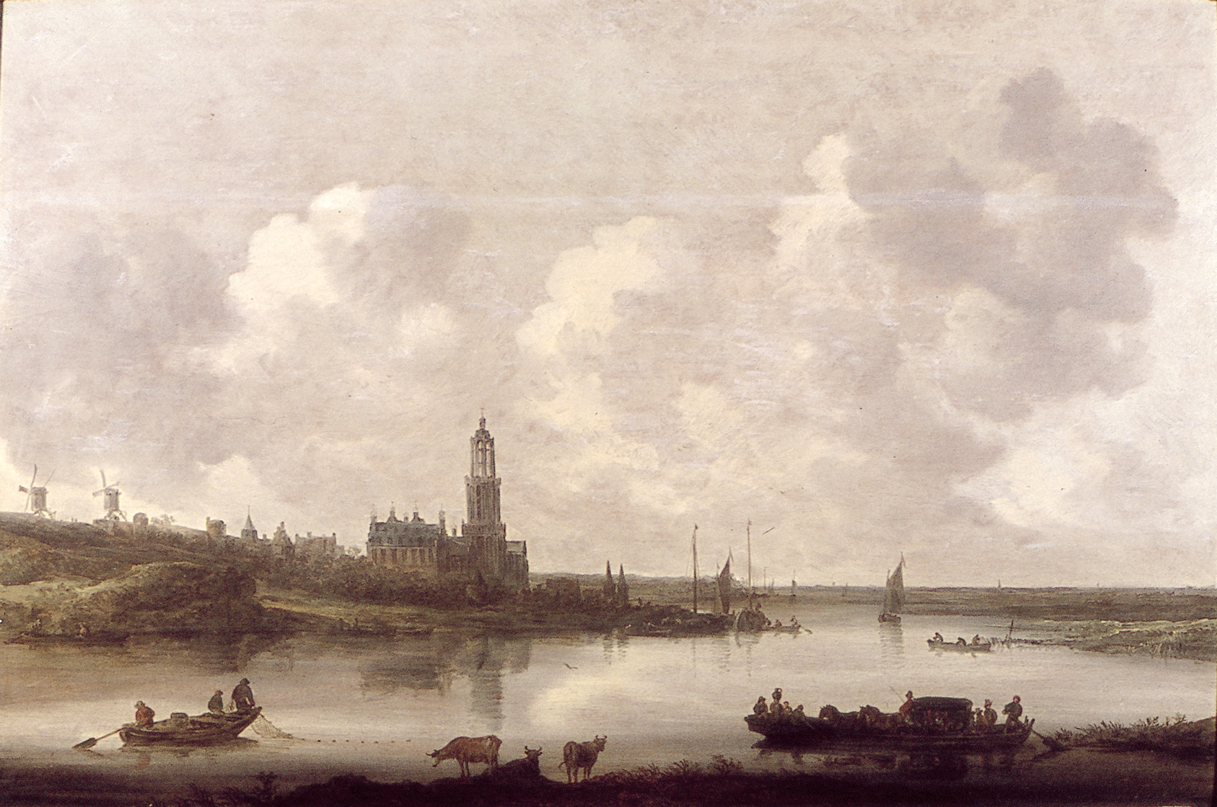 Jan van Goyen, View of the Rhine near Rhenen