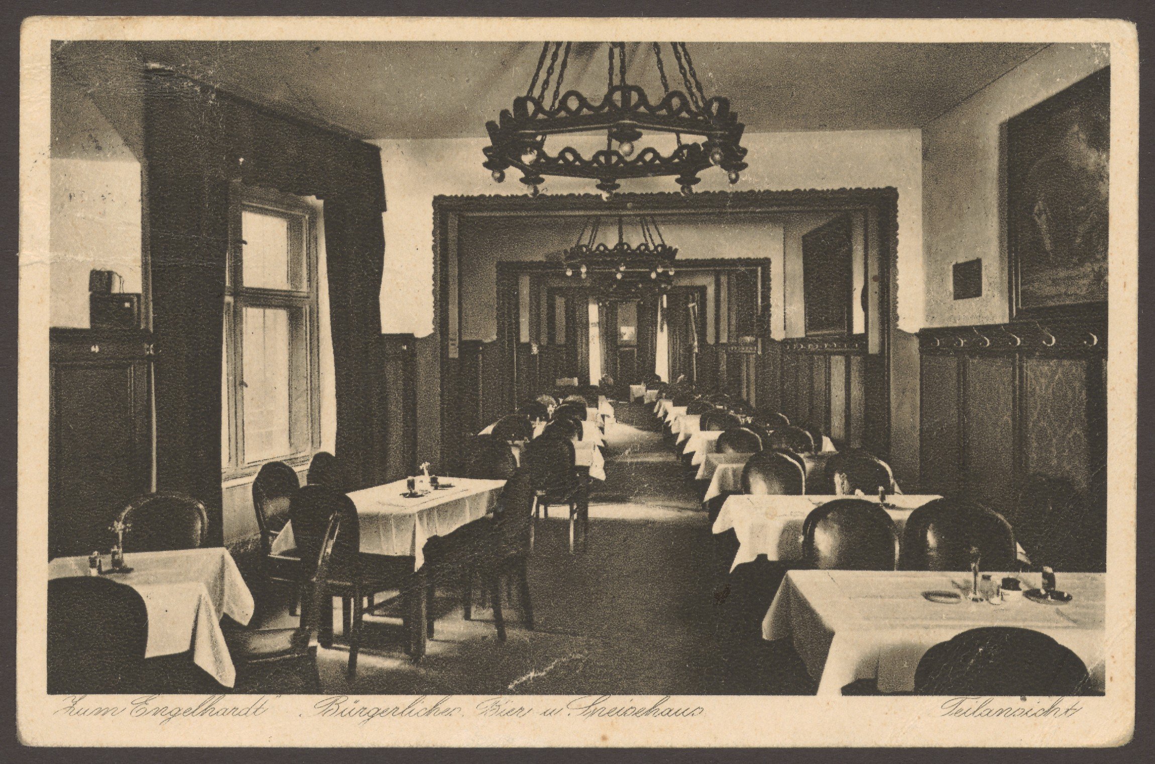 Arthur Redecker Verlag, Ansichtskarte Gaststätte "Zum Engelhardt", Königgrätzer Straße 114 [2/2]