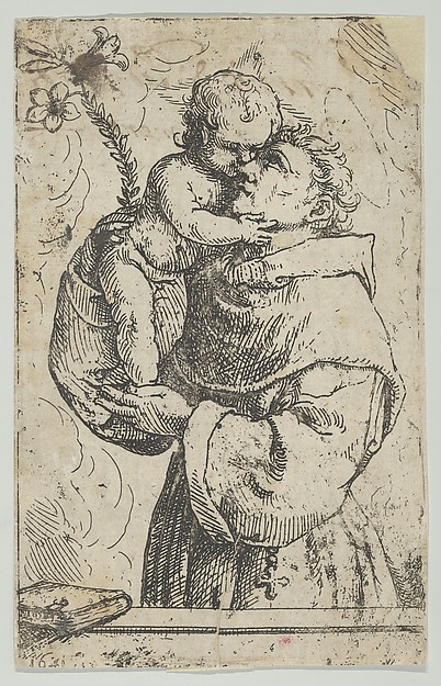 Anonymous, St Antony of Padua embracing the Christ Child