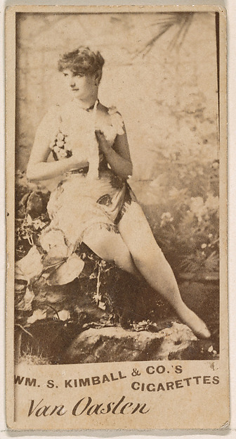William S. Kimball & Company, Miss Van Oasten, from the Actresses series (N203) issued by Wm. S. Kimball & Co.