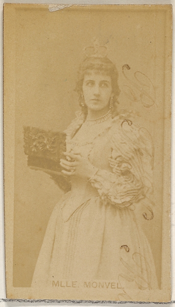 Allen & Ginter, Mlle. Monvel, from the Actors and Actresses series (N45, Type 8) for Virginia Brights Cigarettes
