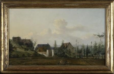 Franz Stöber, Landschaft mit Gehöften (Pendant zu HMP_1988_0143)