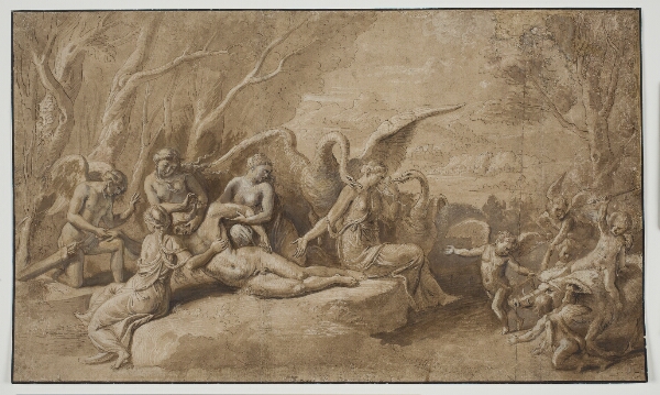 Giulio Romano, Venus begræder Adonis' død