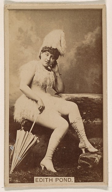 Kinney Brothers Tobacco Company, Edith Pond, from the Actresses series (N245) issued by Kinney Brothers to promote Sweet Caporal Cigarettes
