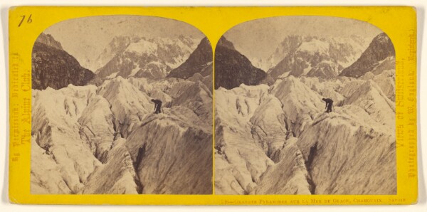 William England, Grandes Pyramides sur la Mer de Glace, Chamounix. Savoie.