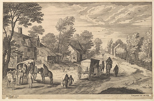 Aegidius Sadeler II, Path Through a Village
