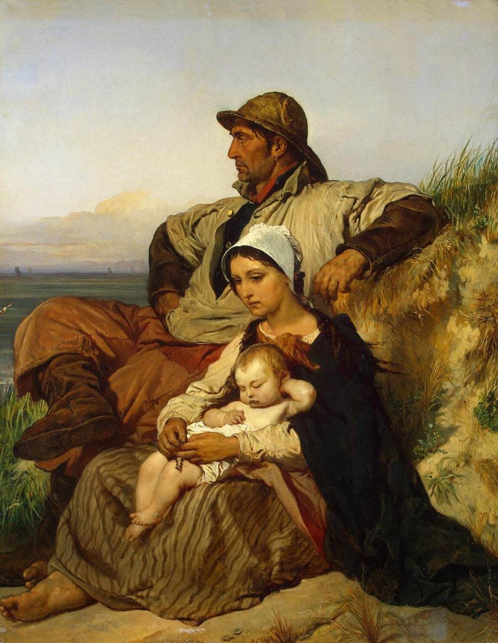 Louis Gallait, Fisherman's Family