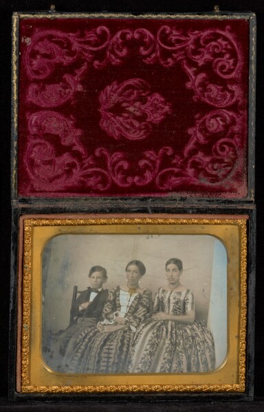 Unknown, [Horizontal Portrait of Two Seated Women and a Boy]