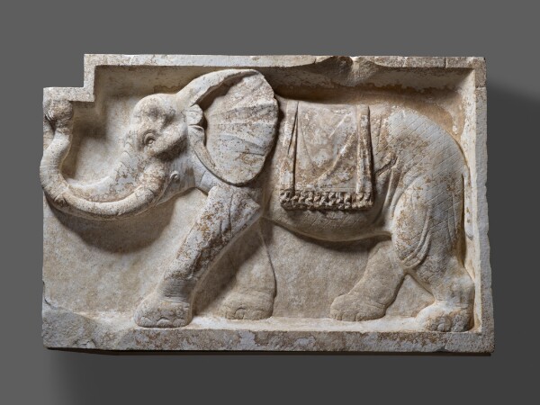 Unknown, Architectural Relief with an Elephant (Facing Left)