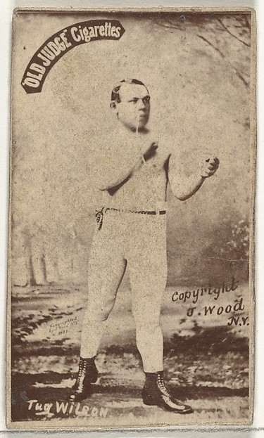 Goodwin & Company, Tug Wilson, from the Celebrities and Prizefighters series (N174) for Old Judge Cigarettes