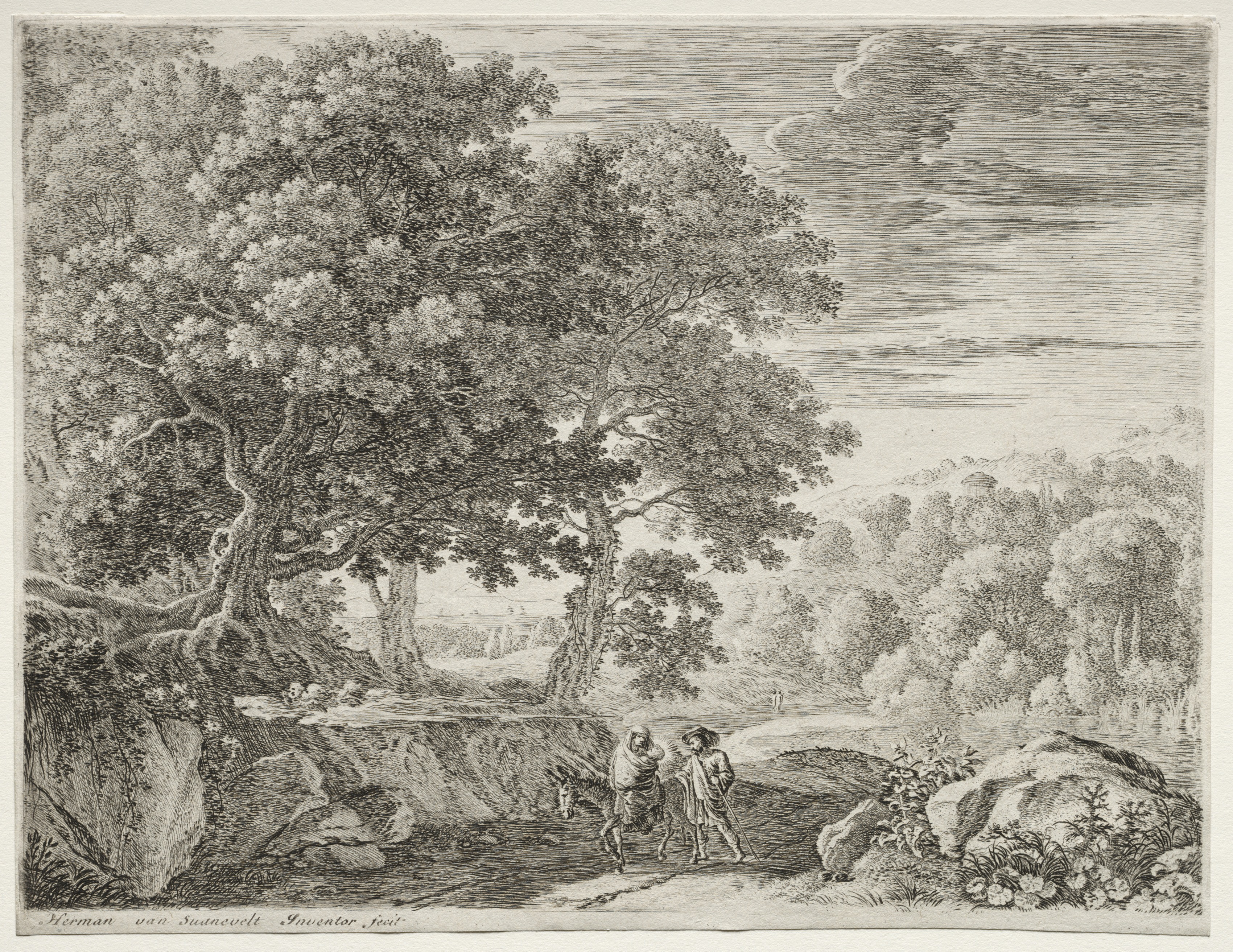 Herman van Swanevelt, The Flight into Egypt