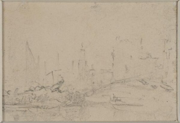 Augustus Wall Callcott, Dutch barge unloading