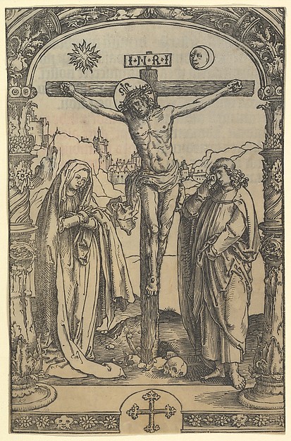 Lucas van Leyden, The Crucifixion used in Missale Traiectense (Utrecht Missal), Leiden, 1514