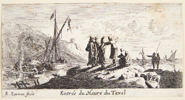 Reinier Zeeman, Landingsstedet ved Texels red