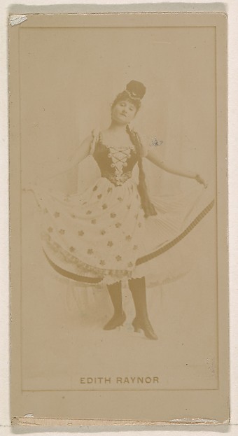 Kinney Brothers Tobacco Company, Edith Raynor, from the Actresses series (N245) issued by Kinney Brothers to promote Sweet Caporal Cigarettes