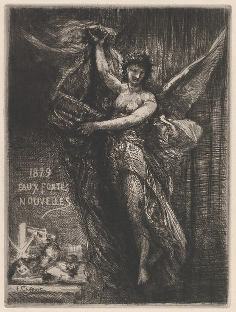 François-Nicolas Chifflart, Cover for "Eaux Fortes Nouvelles"