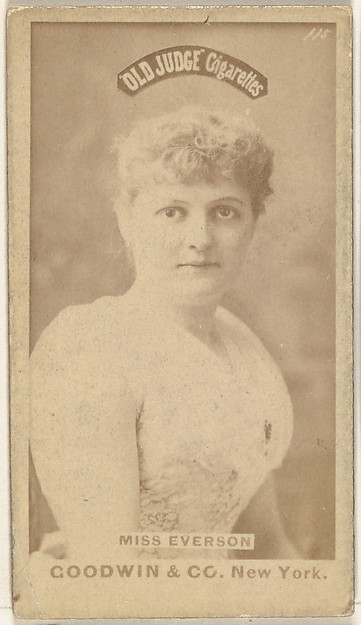 Goodwin & Company, Miss Everson, from the Actors and Actresses series (N171) for Old Judge Cigarettes