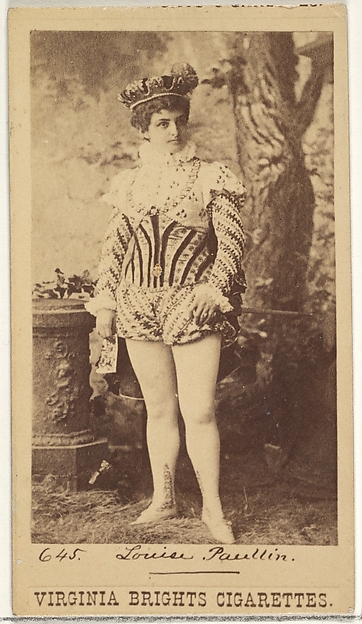 Allen & Ginter, Card 645, Louise Paullin, from the Actors and Actresses series (N45, Type 1) for Virginia Brights Cigarettes