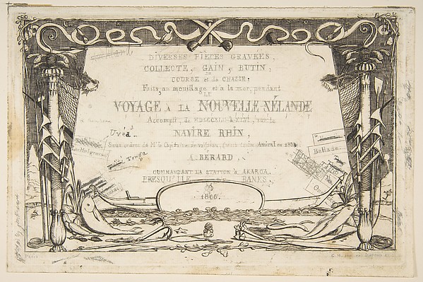 Charles Meryon, Cover to "The Voyage to New Zealand (1842–46)"