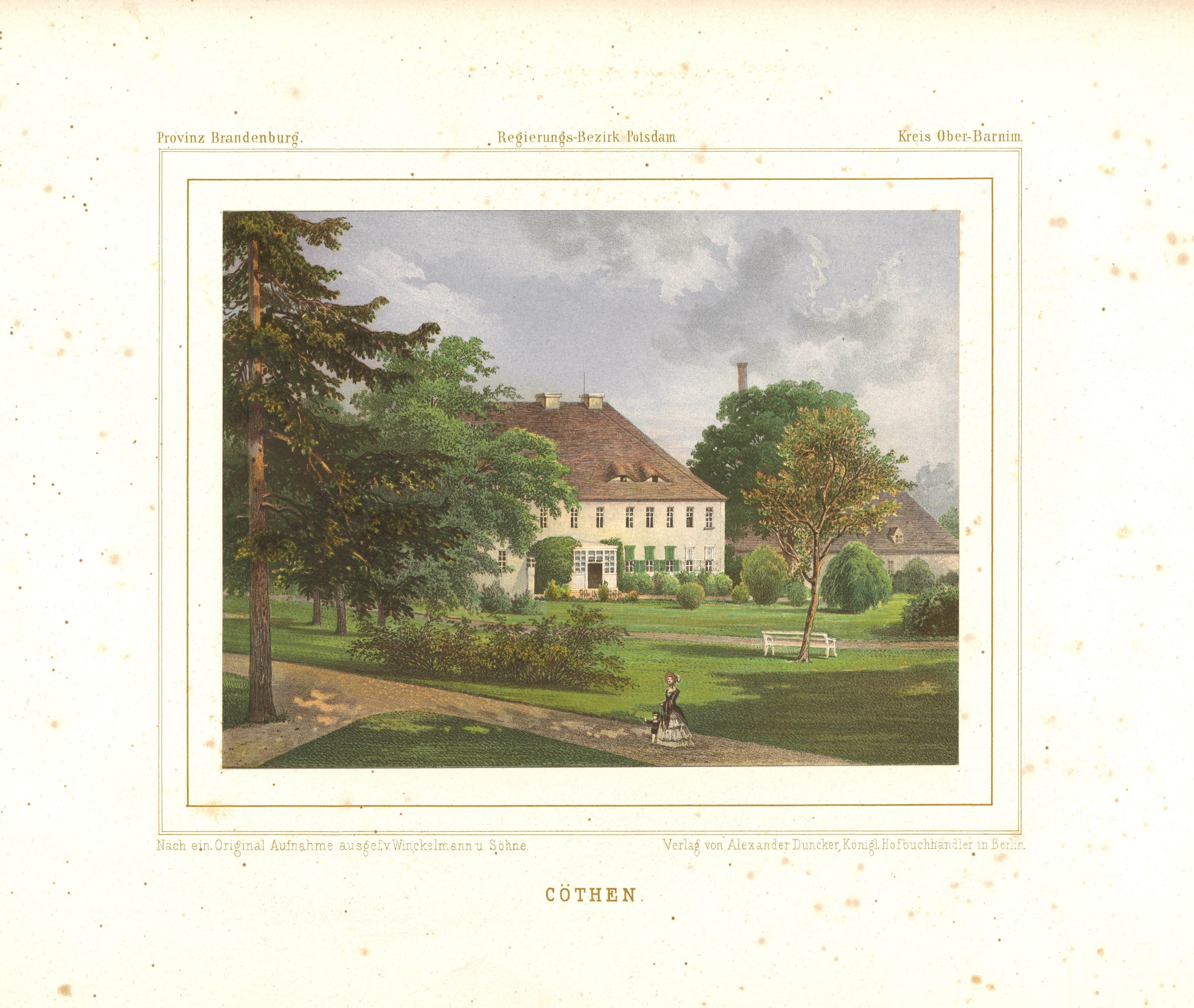 Winckelmann & Söhne (Verlag), Cöthen (Kr. Oberbarnim): Herrenhaus